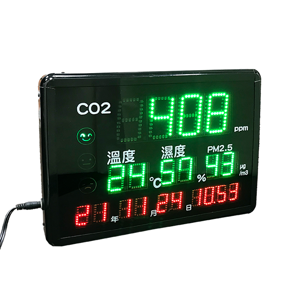 IAQ-M23 四合一空氣品質偵測看闆,CO2,濕度,溫度,PM2.5